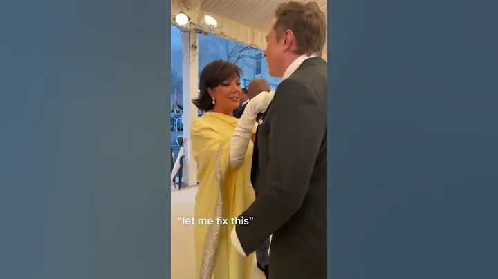 Elon Musk receives the mom treatment from Kris Jenner at the Met Gala - DayDayNews