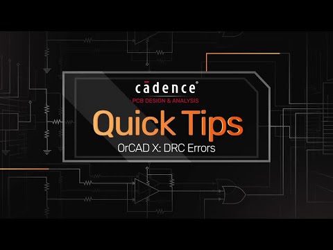 OrCAD X—DRC Errors
