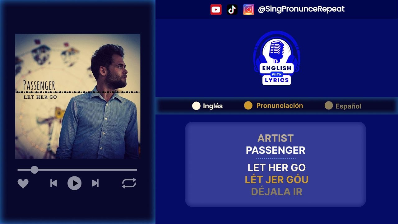 🎶 Let Her Go - Passenger | Aprende Inglés con Letra, Pronunciación y