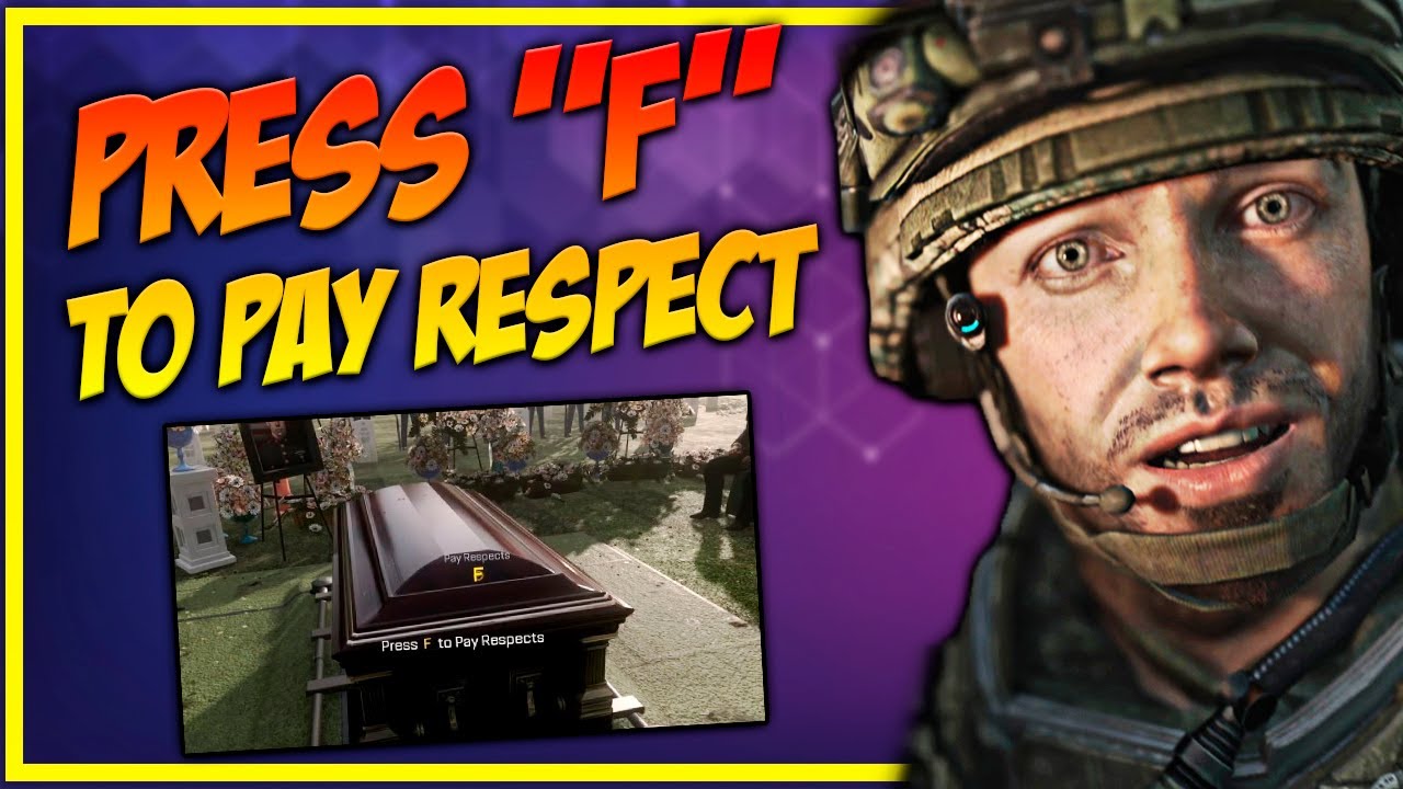 COMO SURGIU A EXPRESSÃO PRESS F TO PAY RESPECT (CALL OF DUTY