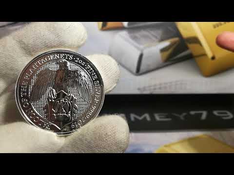 2019 Queens Beast week cont. 2oz Silver 999,9 Falcon of the