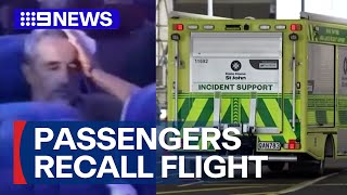 Passengers recall terrifying moment Sydney-Auckland flight plunges mid-journey | 9 News Australia