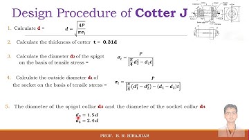 Design Procedure of Cotter joint (BRB)