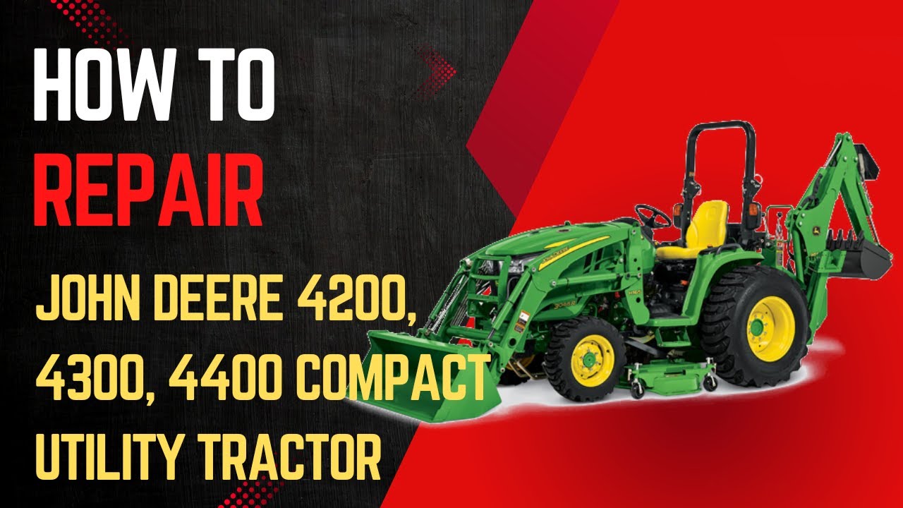 Reparatur Für 4100 John Deere Kompaktnutztraktor Service Technisches Handbuch TM1630 Pdf-Download