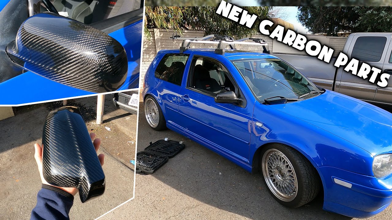 MK4 GTI 20TH AE GETS CARBON FIBER MIRROR CAPS(nice nice) YouTube