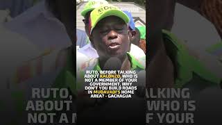Ruto, why don’t you build roads in Mudavadi’s home area? - Gachagua