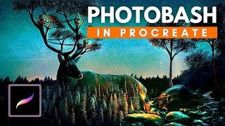 Photobashing in Procreate | Photo Manipulation Techniques | Procreate Tutorial