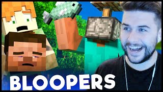 Funny Minecraft Survival Animation BLOOPERS Reaction!🤣