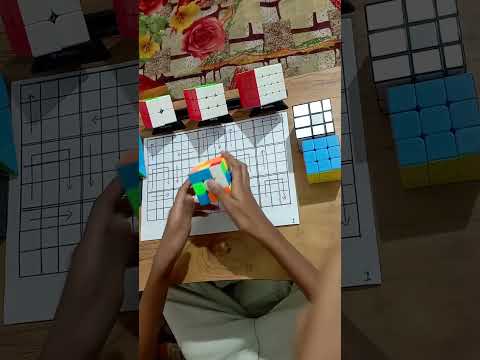 How to solve 3/3 Rubiks cube in easy way with algorithms #shots          @CuberShree