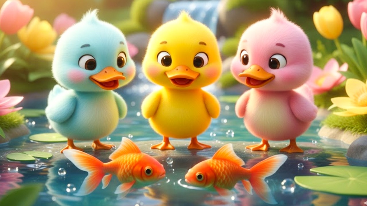 Chú Vịt Con Ngắm Cá Vàng Bơi - Lk Nhạc Thiếu Nhi 4k Sôi Động 2026 - Hoạt Hình Thiếu Nhi Vui Nhộn