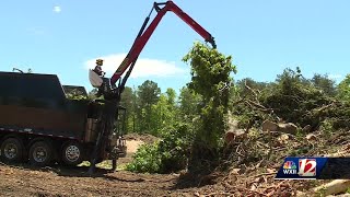 Elkin tornado damage: clean up