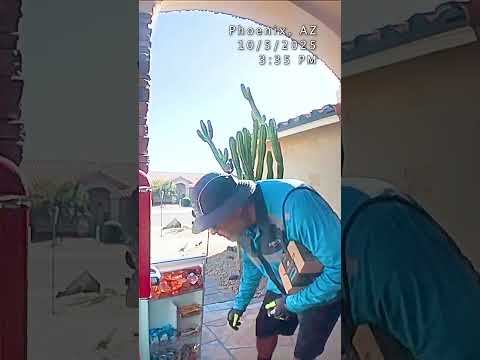 سائق أمازون ممتن يجد ثلاجة مرطبات