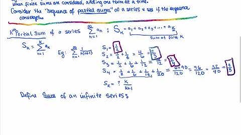 series partial sums