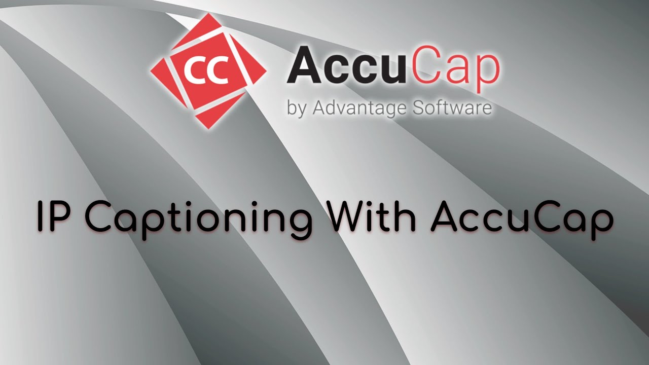 IP Captioning With AccuCap - YouTube