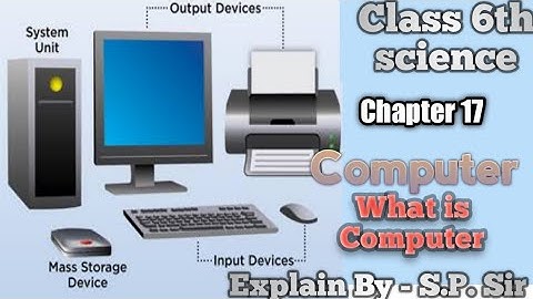 Computer | कम्प्यूटर | what is computer | Class 6th science in hindi | Chapter 17 | Lecture 1