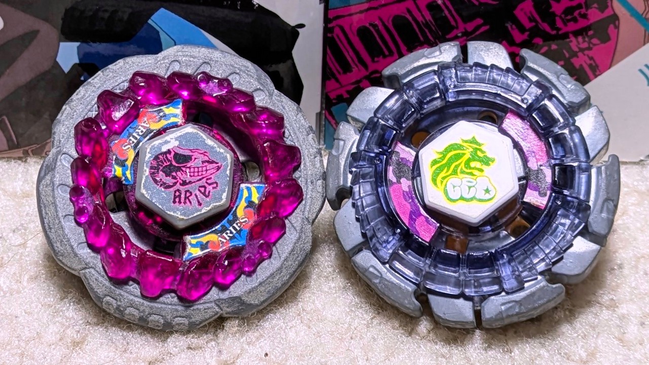 DARK=GOOD!? Rock Aries ED145B vs Dark Leone C145B | Metal Fight