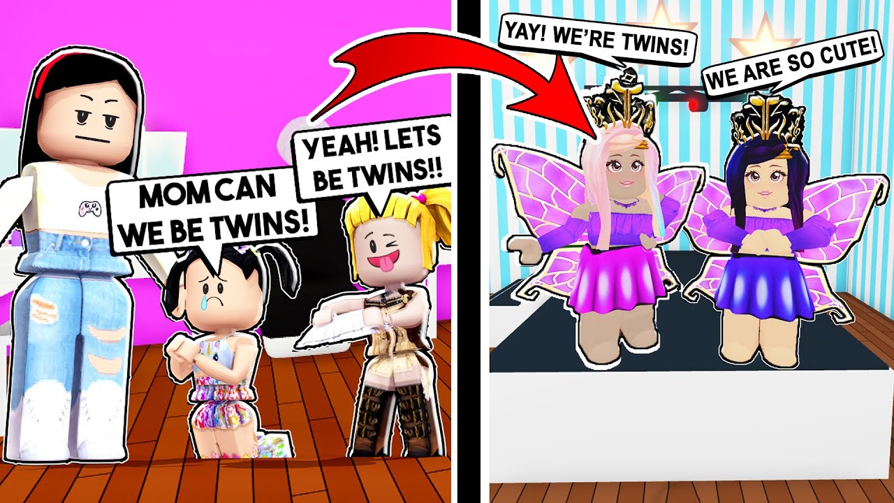 The Spoiled Twins Roblox Adopt Me Youtube - cute roblox twins