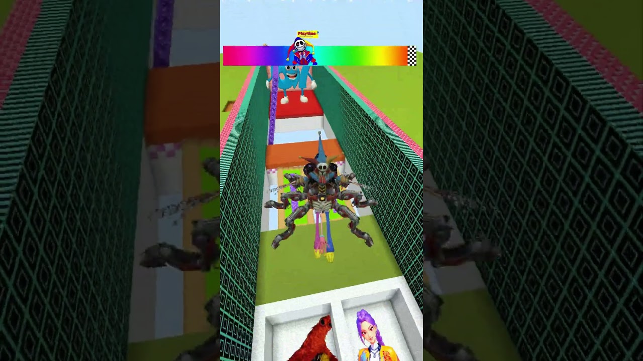 Poppy Playtime Chapter 5 Lava Jump Noob Pro Challenge😱 #minecraft #poppyplaytime