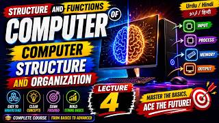 Structure and Functions of Computer | Computer Structure and Organization | Lecture 4 | Urdu | Hindi
