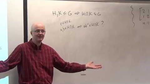 Abstract Algebra, Lec 7B: Intersection of Subgroups is a Subgroup, Cyclic Groups & Non-Cyclic Groups
