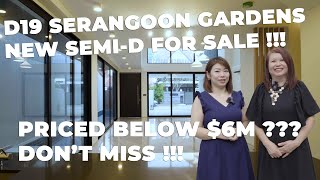 D19 New Semi-D @ Serangoon Gdns Below $6M for Sale !!!