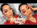 FULL GLAM | ALL MATTE PEACHY TONED MAKEUP LOOK