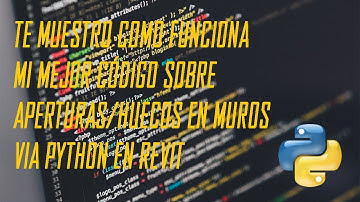 HUECOS 🕳 en MUROS via PYTHON 🐍 en  REVIT