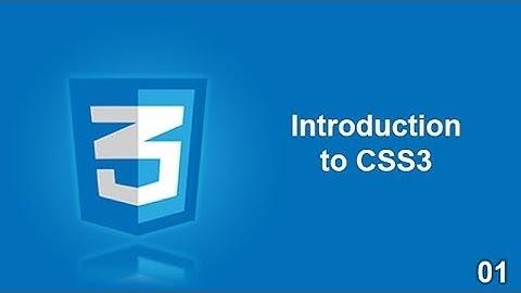 Introduction to css3 -- css3 in Hindi