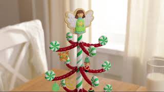 Hallmark Keepsake 14" Sweet Treats Christmas Tree w/12 Ornaments on QVC