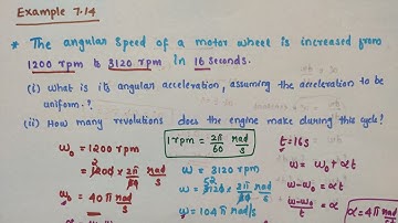 Example 7.14 // Class 11 Physics // Chapter 7 Systems of particles and rotational motion