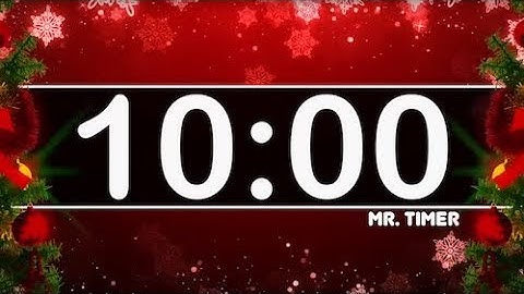 10 Minute Timer with Christmas Music! Countdown Timer for Kids!