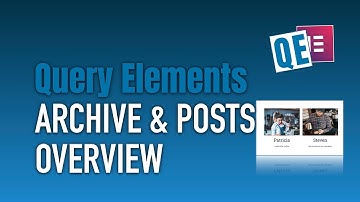 Archive & posts widget overview - Query Elements