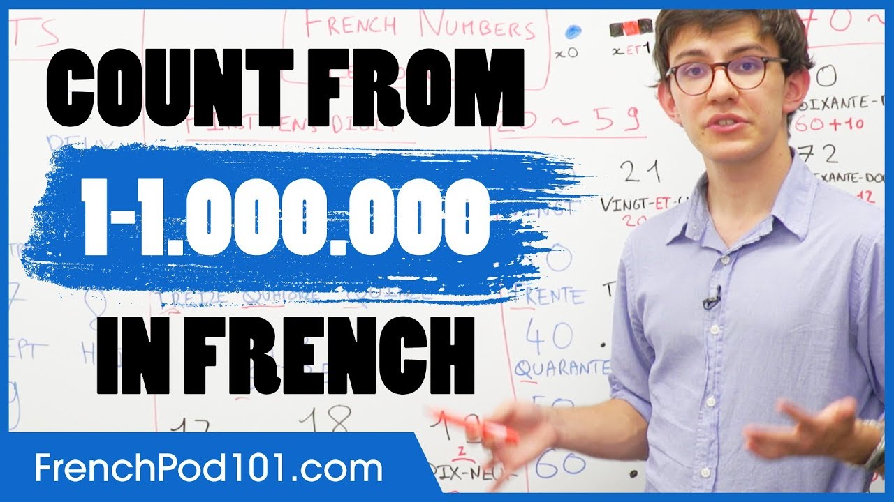 ⁣French Numbers - Counting from 1 to 1 Million