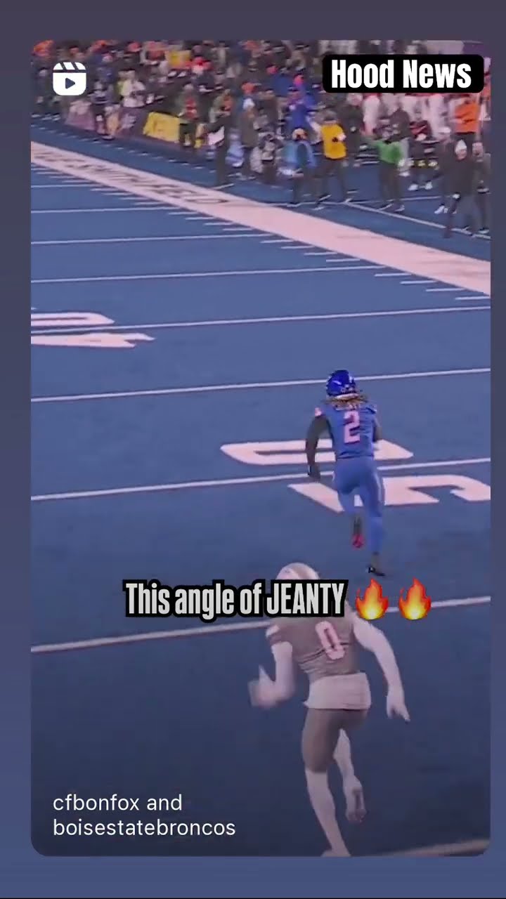 This angle of Jeanty ? #hoodnews #ashtonjeanty #boisestate #football #slowmotion #omg