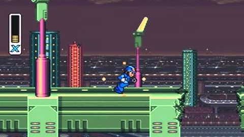 Megaman X Walkthrough Part 1 Intro Level (Buster only run)