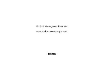 Belmar Demo: Program Management Module + Nonprofit Case Management