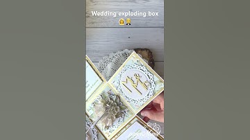 Wedding exploding box I made recently with my handmade flowers. #foamiranflowers  #handmadeflowers