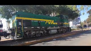 Tren ferro valle con la locomotora 9817 trabajando en el servicio Peralvillo.