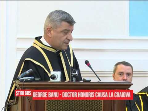 George Banu - Doctor Honoris Causa la Craiova