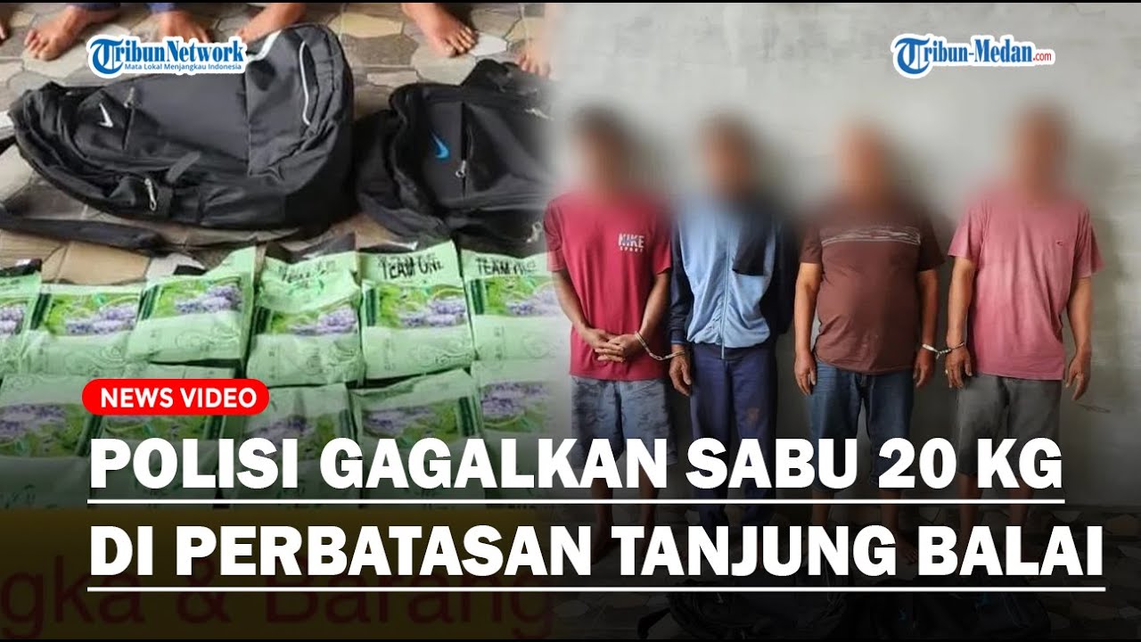 Detik-detik Polisi Gagalkan Sabu 20 Kilogram di Perbatasan Tanjung Balai-Malaysia