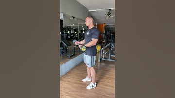 Rosca direta com barra amplitude de movimento parcial inicial (API) #treinodebraços #bíceps