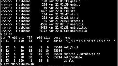 unix version 5 demo