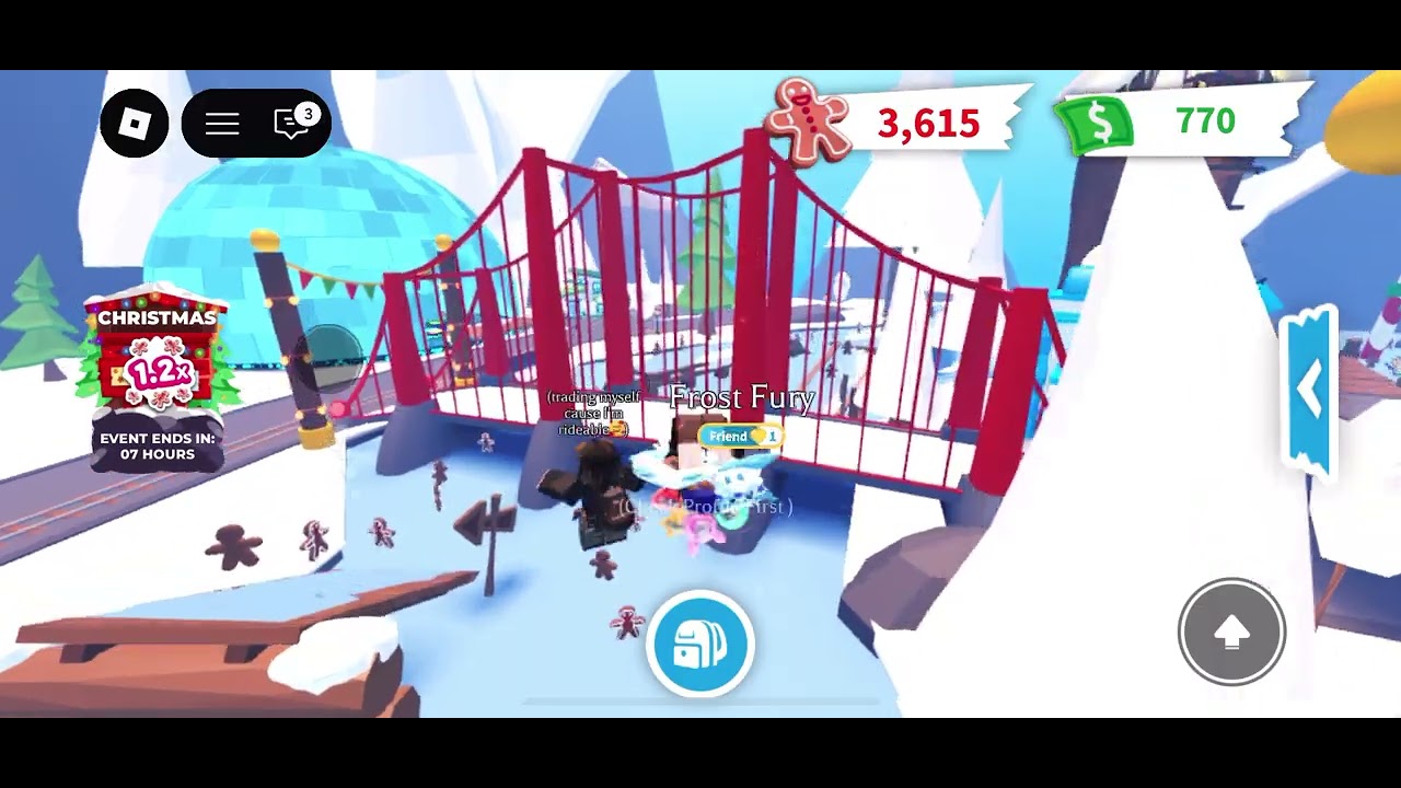 Adopt Me Winter Event(Just ice skating)