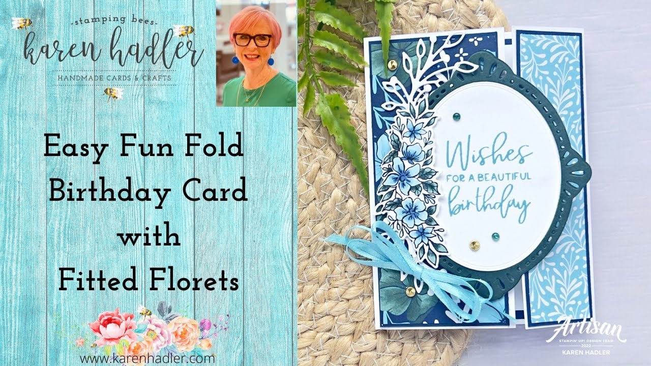 Easy Fun Fold Birthday Card - YouTube