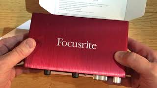 Focusrite Scarlett 2i2 2nd Generation Quick Unboxing (17.12.2018)