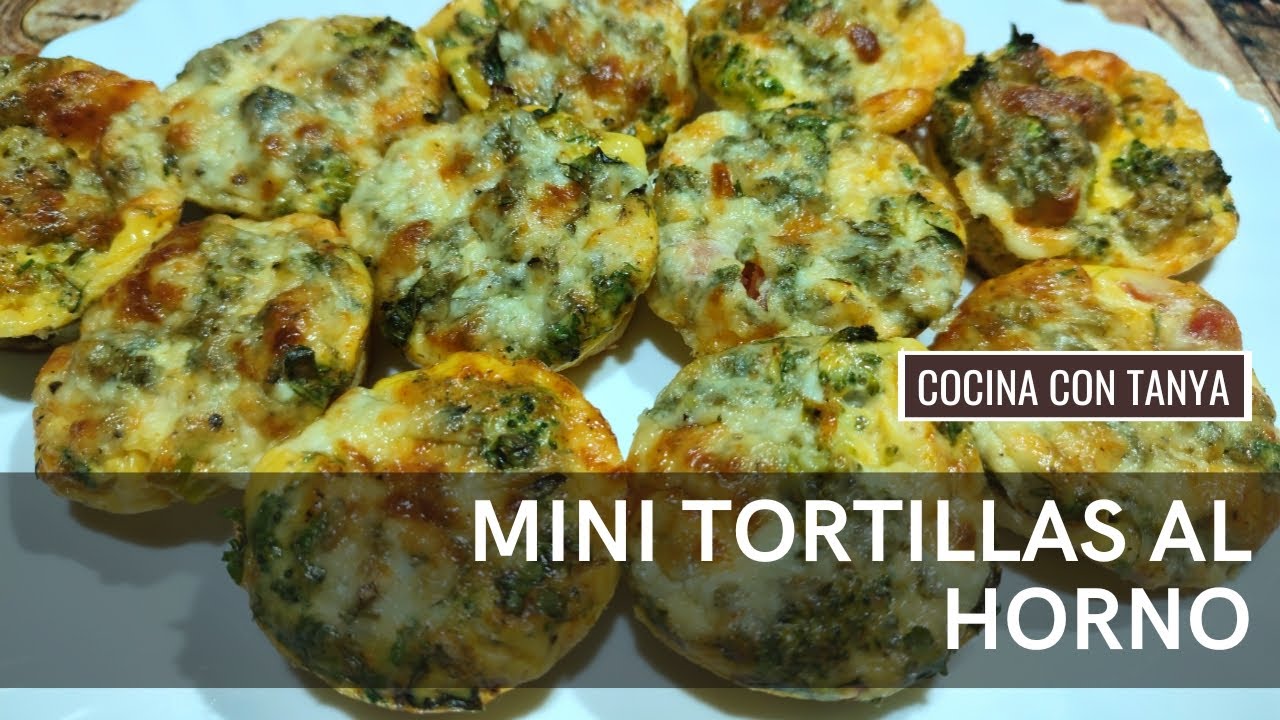 HUEVO CON VERDURAS MINI TORTILLAS AL HORNO RECETA PARA EL DESAYUNO
