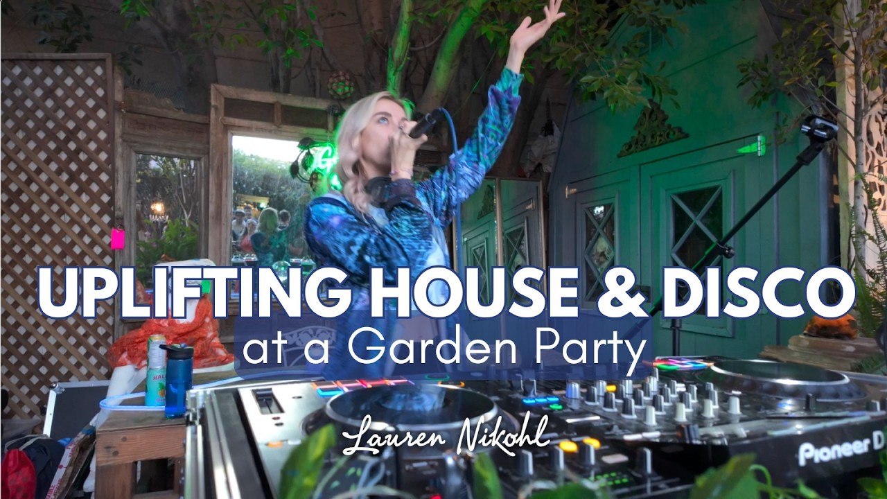 Uplifting House Rave Uplifting House & Disco Mix @ Garden Party | Hybrid Set w/ Live Vocals ...
