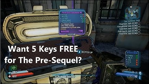 I Open 5 Keys in Borderlands 2 + FREE SHiFT CODES FOR THE PRE-SEQUEL DECEMBER-JANUARY!