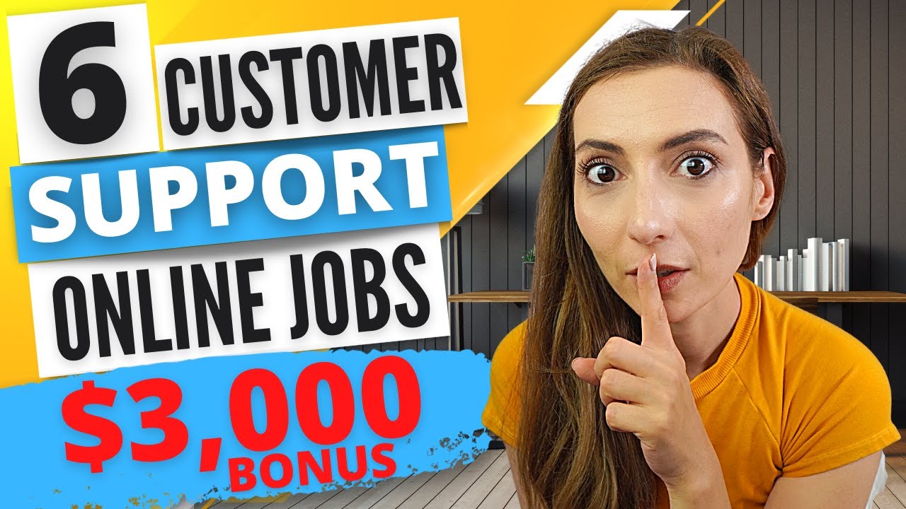 6 Remote Customer Service Jobs - High paying virtual customer support jobs to work from home [USA]