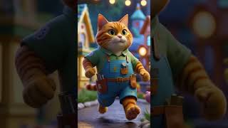 Papa Cat Fixes Bicycles All Day to Buy a Birthday Cake for Mimi!#cute #cutecats#viral#CatStory
